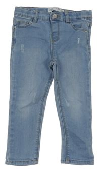 Světlemodré skinny rifle Zara