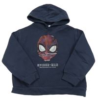 Tmavomodrá mikina se Spidermanem a kapucí zn. mango