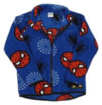 Tmavomodrá fleecová propínací mikina se Spidermanem Dunnes Stores 