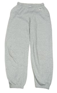 Šedé melírované tepláky s nášivkou H&M