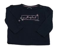 Tmavomodré triko s nápisem S. Oliver