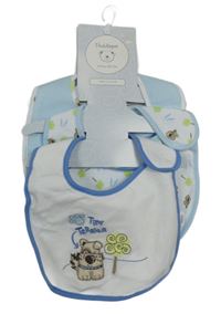 Nové - 3x bílo-modrý bryndák s pejsky 