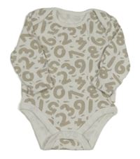 Bílé body s číslicemi 