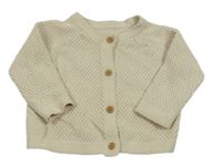 Světlebéžový propínací lehký svetr F&F