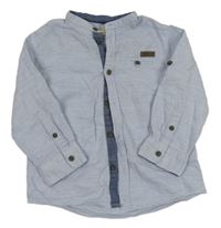 Světlemodrá vzorovaná košile H&M