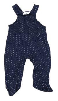 Tmavomodré puntíkaté dupačky Topomini