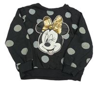 Antracitová puntíkatá mikina s Minnie H&M