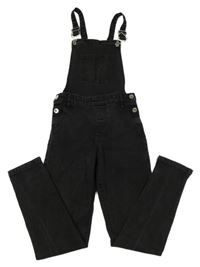 Černé laclové rifle s kapsou 