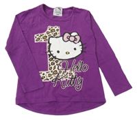 Fialová tunika s Hello Kitty 