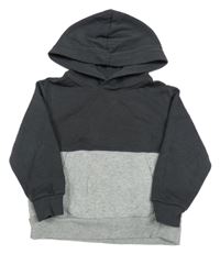 Antracitovo-šedá mikina s kapucí H&M
