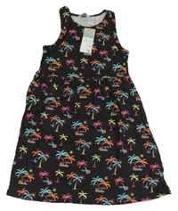 Nové - Černé šaty s palmami Primark