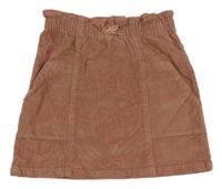 Starorůžová manšestrová sukně s mašlí George