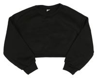 Černá crop mikina Shein