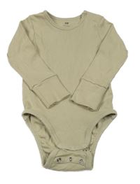 Béžové žebrované body H&M