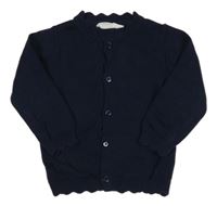 Tmavomodrý propínací svetr Primark