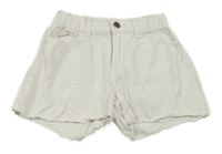 Bílé riflové kraťasy 