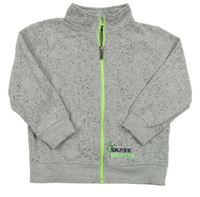 Šedo-tmavomodrá propínací mikina s fleky Blue Seven 