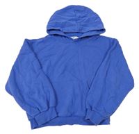 Tmavomodrá oversize mikina s kapucí H&M