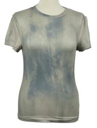 Dámské béžovo-šedé batikované tričko H&M