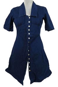 Nové - Dámské tmavomodré riflové košilové šaty Nobody´s Child 