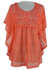 Dámská korálová krajková plážová tunika Bodyflirt 