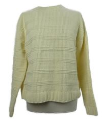 Dámský žlutý vzorovaný žinylkový svetr M&S