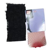 Nové - 2set - Dámské červené síťované punčocháče + černé krajkové návleky na ruce 