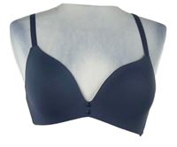 Dámská tmavomodrá vyztužená podprsenka bez kostic vel. 80B