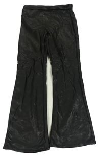 Černé potažené flare legíny Zara