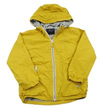 Žlutá šusťáková jarní bunda s kapucí Next