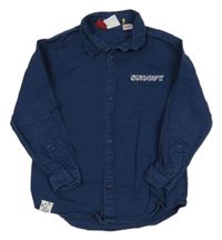 Tmavomodrá riflová košile se Snoopym Zara