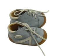 Světlemodré semišové capáčky