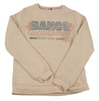 Světlerůžová mikina s nápisem 