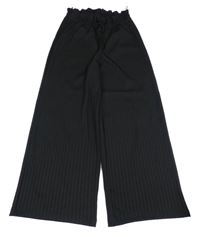 Černé wide leg kalhoty C&A