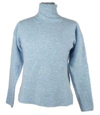 Dámský světelemodrý svetr s rolákem Everme