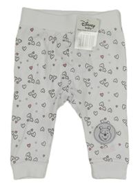 Nové - Bílé tepláky se srdíčky a Púem Disney