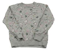 Šedá mikina s obrázky a jednorožci Dopodopo