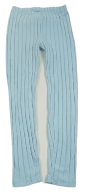 Světlemodré žebrované úpletové legíny Shein