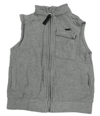 Šedá tepláková propínací vesta George