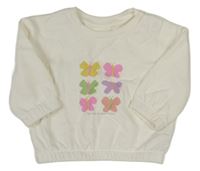 Bílá mikina s motýlky Primark