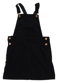 Černé manšestrové laclové šaty H&M