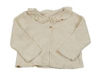 Smetanová propínací mikina s límečkem Matalan