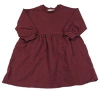 Vínové teplákové šaty H&M