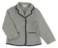 Šedé sako s tmavomodrým lemem Chicco