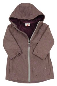 Starorůžová softshellová parka s kapucí Topolino