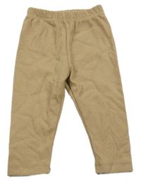 Béžové strukturované tepláky 