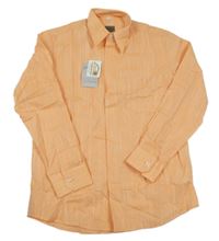 Nové - Meruňková pruhovaná košile 