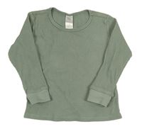 Světlezelené vzorované triko H&M