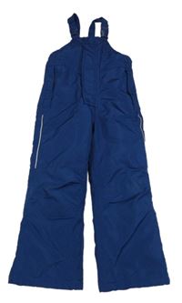 Tmavomodré šusťákové laclové oteplovačky Impidimpi