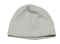 Šedá melírovaná čepice s puntíky H&M